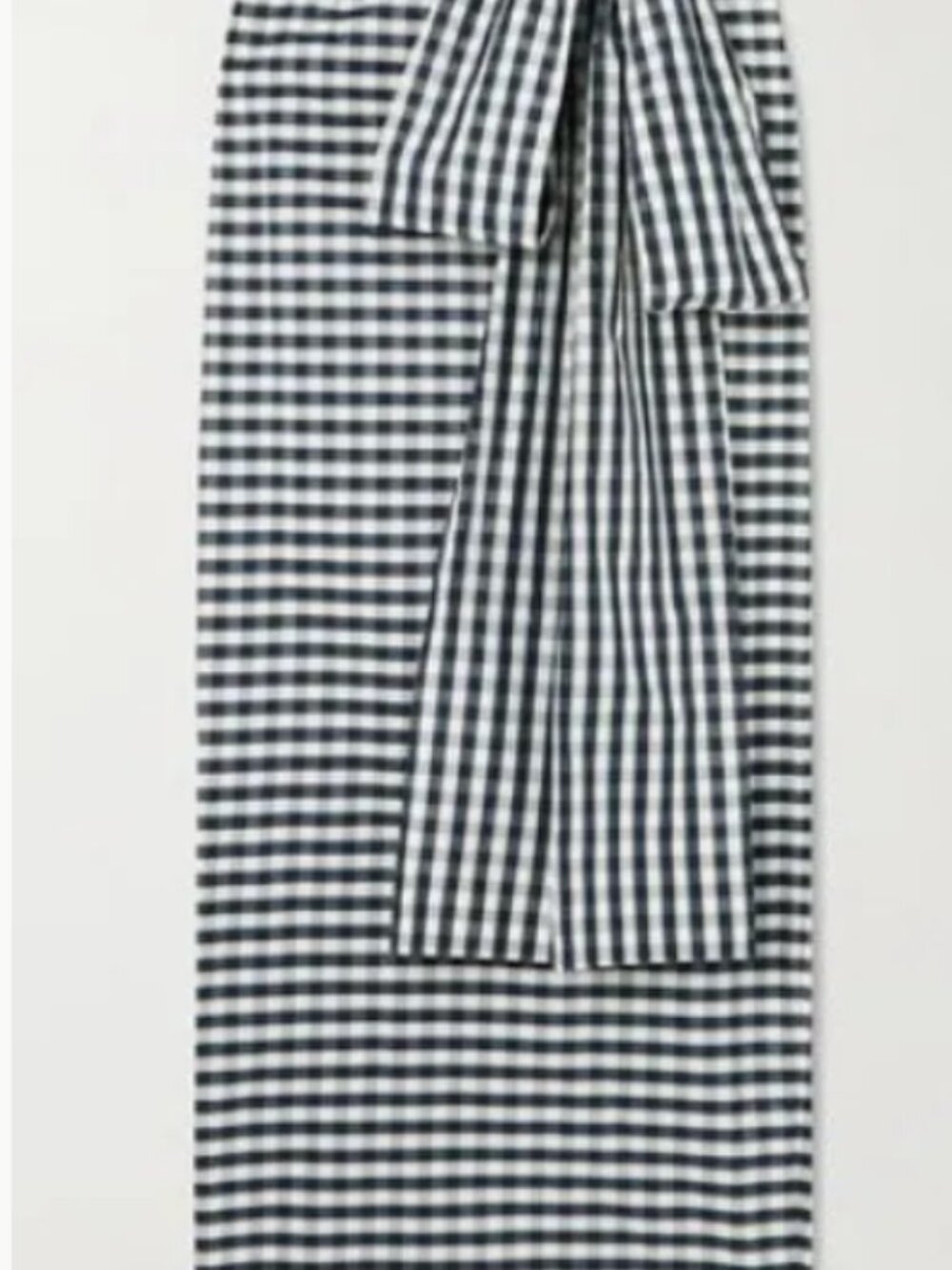 Bernadette Bernard bow-detailed gingham taffeta maxi skirt